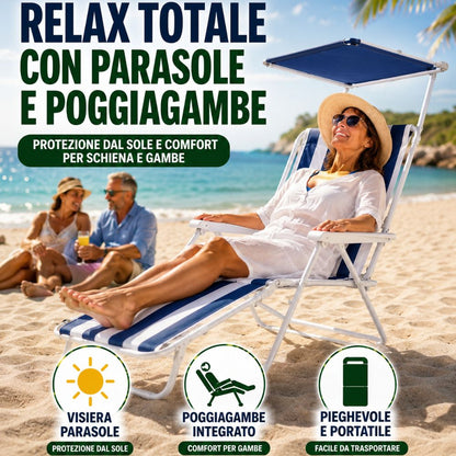 La Sedia Reclinabile con Visiera Parasole