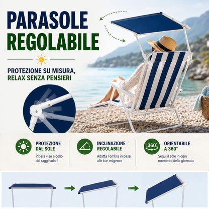 La Sedia Reclinabile con Visiera Parasole