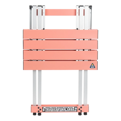 Compact Camp Table 20, Coral, Extended