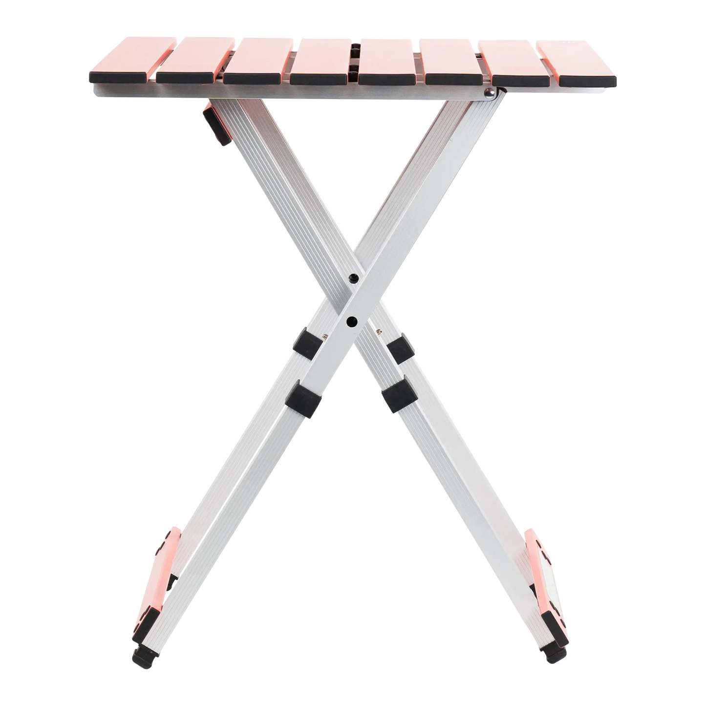 Compact Camp Table 20, Coral, Side Angle