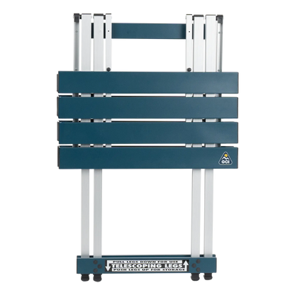 Compact Camp Table 20, Teal, Extended