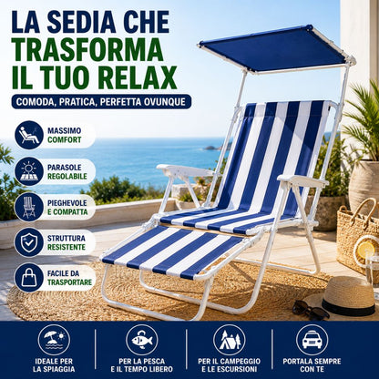 La Sedia Reclinabile con Visiera Parasole