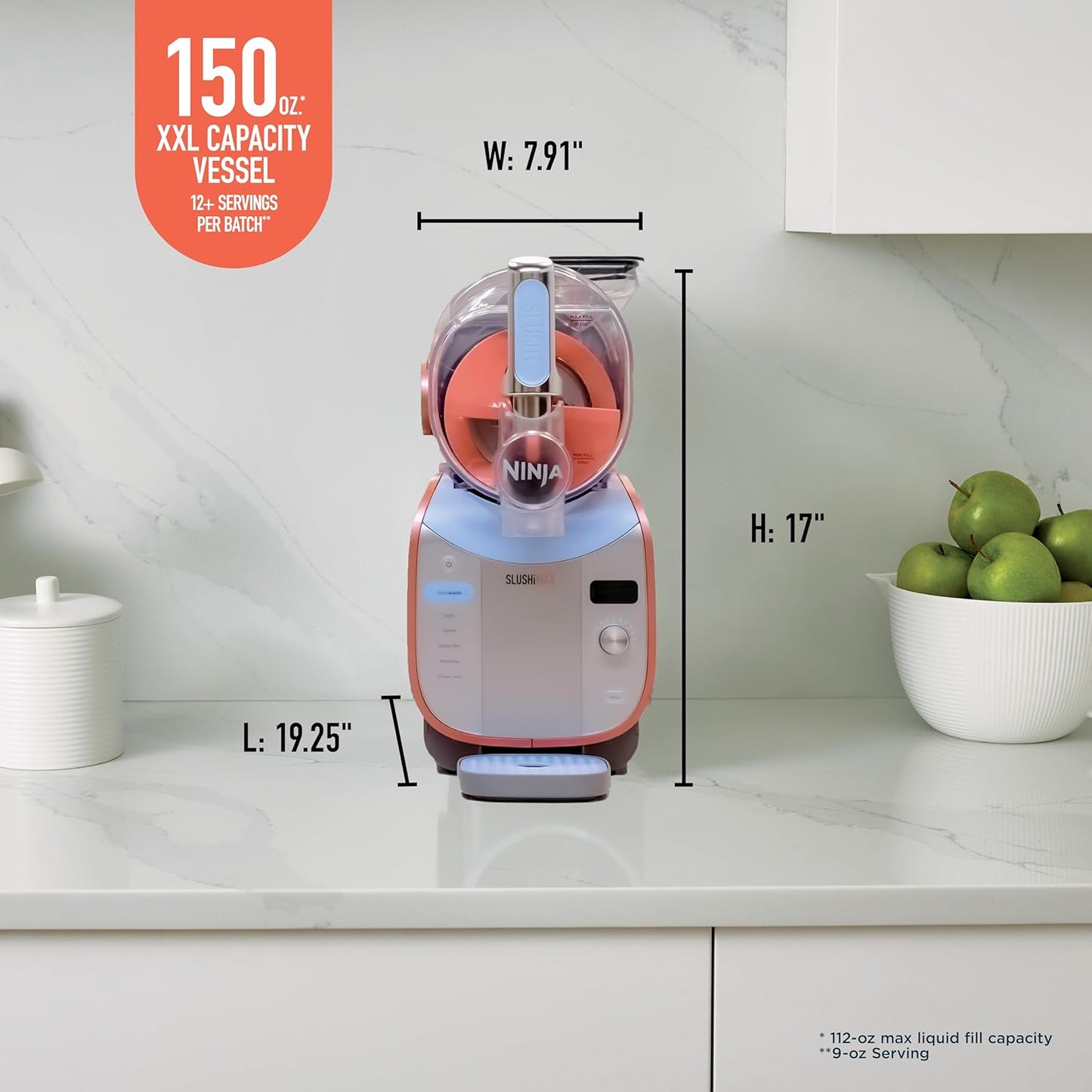 Ninja SLUSHi Max XXL – Macchina granite smart 150 oz, 6 programmi, FS605 + libro cocktail omaggio