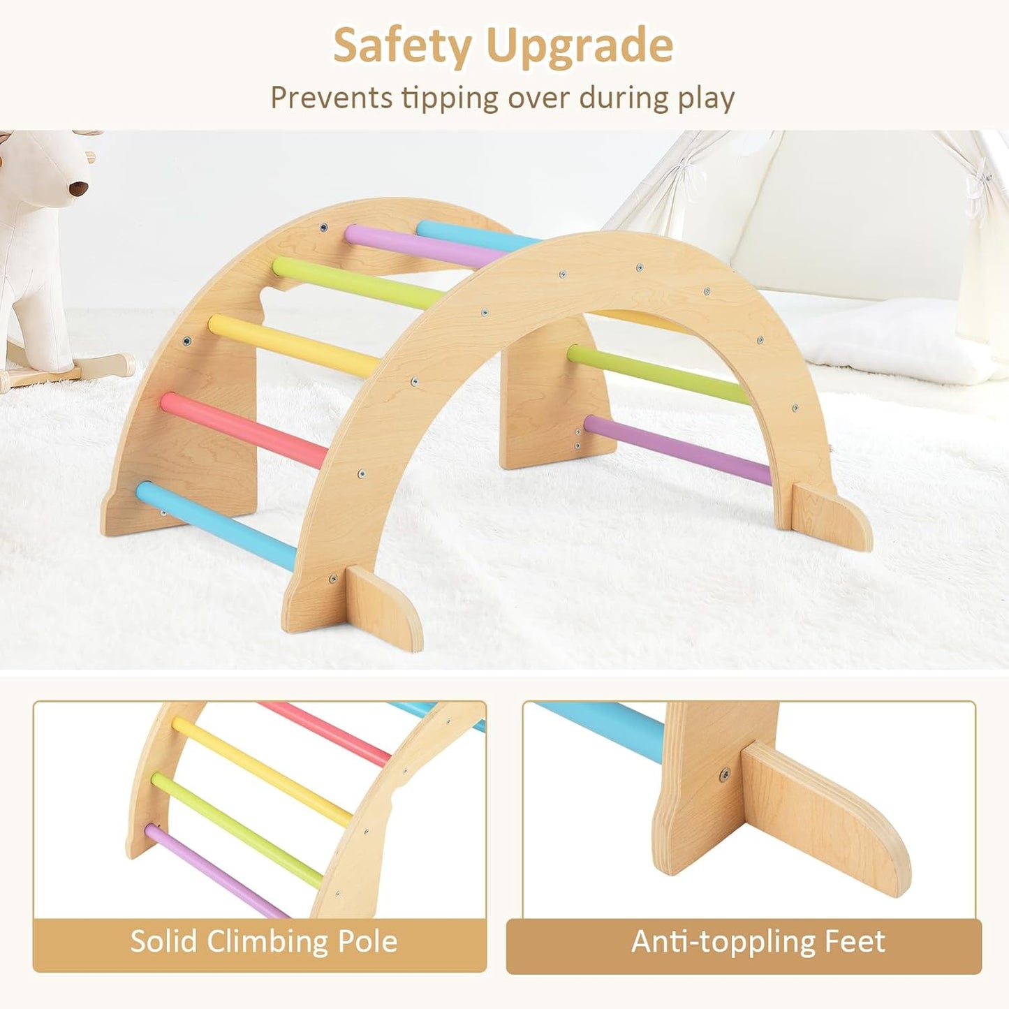 Jouets d’escalade Montessori 6 en 1 pour tout-petits