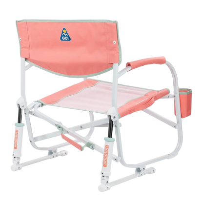 Grab & Go Rocker, Coral, Back Right