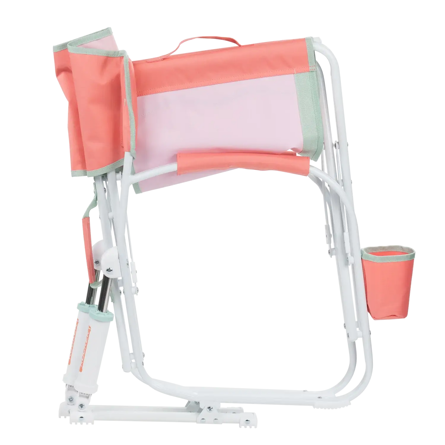 Grab & Go Rocker, Coral, Folded Side
