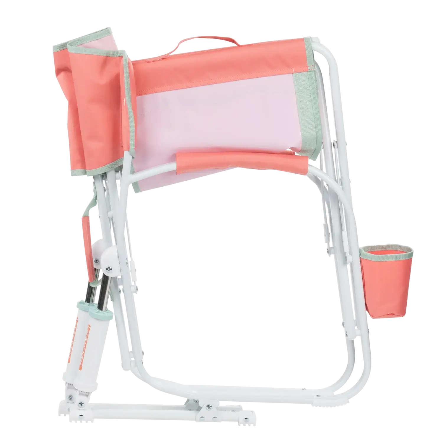 Grab & Go Rocker, Coral, Folded Side
