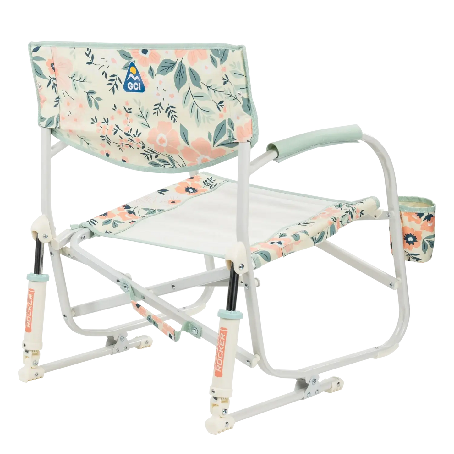 Grab & Go Rocker, Floral Bouquet, Back Right