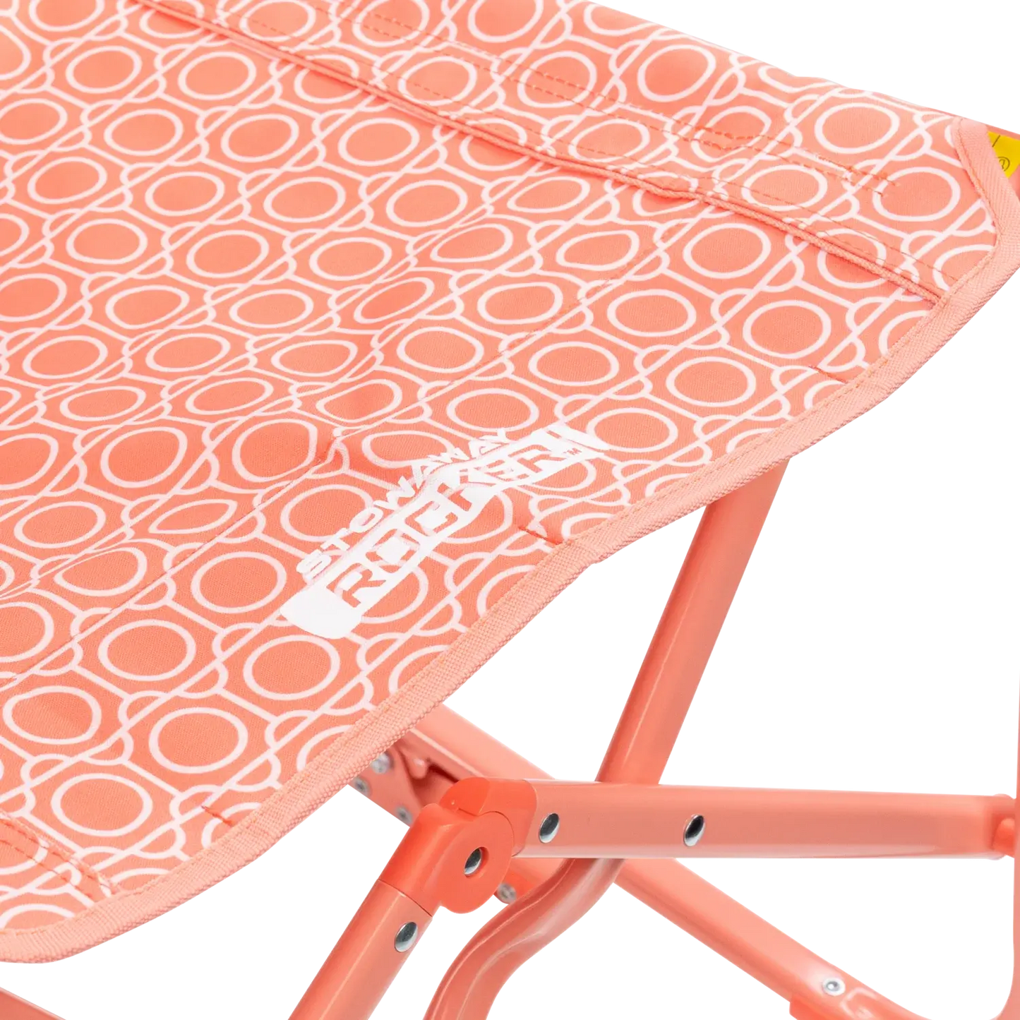Infinity Comfort Edge on Coral Mosaic Stowaway Rocker.